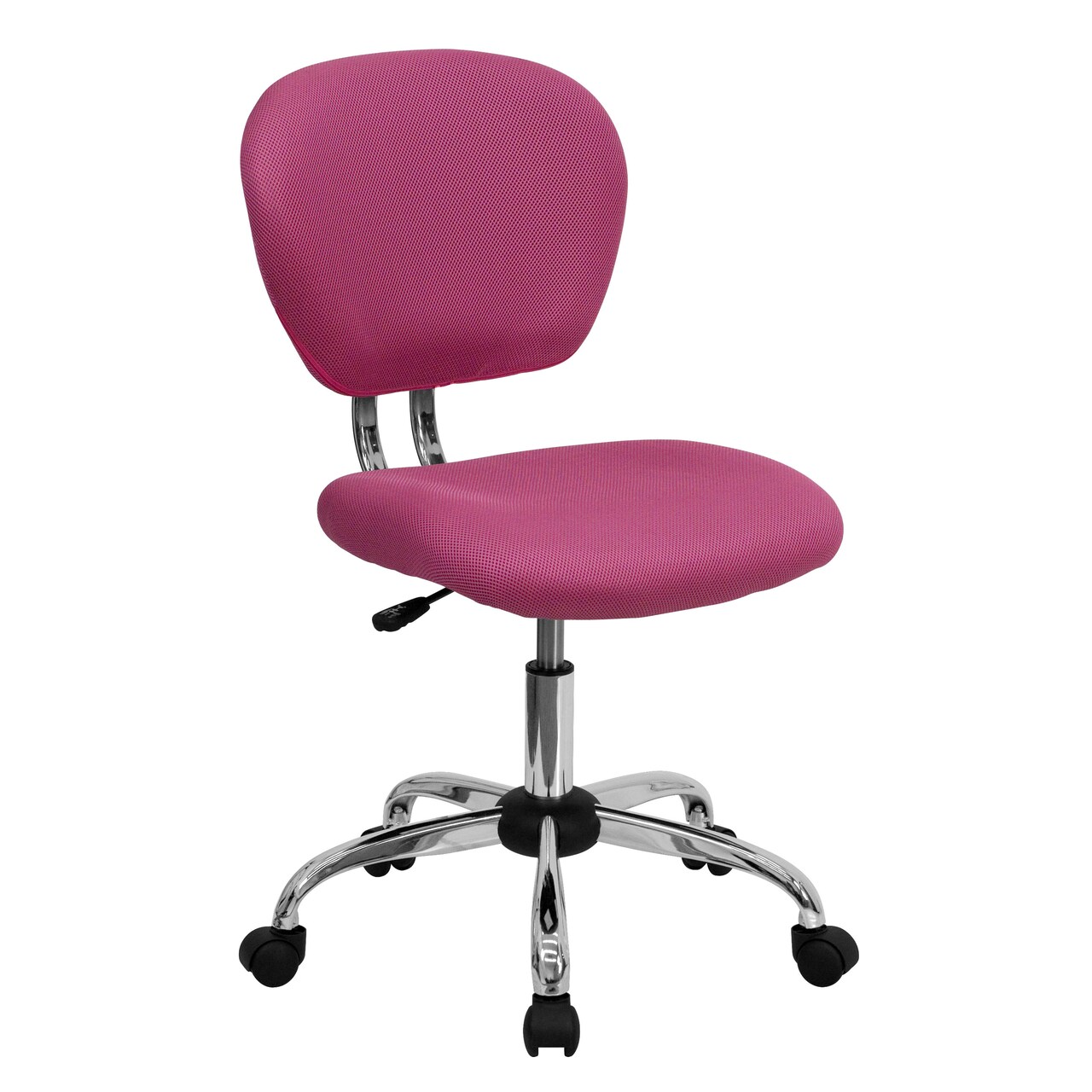 Emma and Oliver Mid-Back Mesh Padded Swivel Task Office Chair with Chrome Base